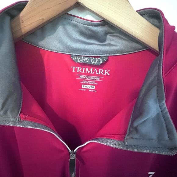 ESPN Red Long Sleeve Quarter Zip Logo Top NWT Men’s 2XL Lightweight Father’s Day - Picture 6 of 10